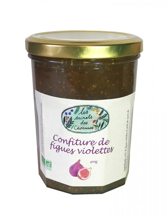 Confiture de Figues Violettes Bio - Les Secrets des Cévennes - 400 g