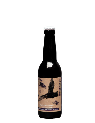 Bière blanche de Lozère à la Myrtille - Brimbelle - Brasserie de la Jonte - 5° 75cl