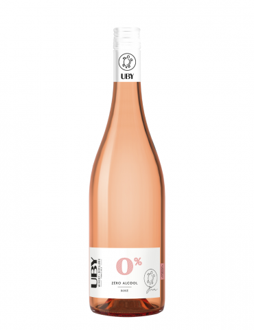 Domaine UBY - Rosé 0% - IGP Côtes de Gascogne - vin rosé sans alcool- 75 cl