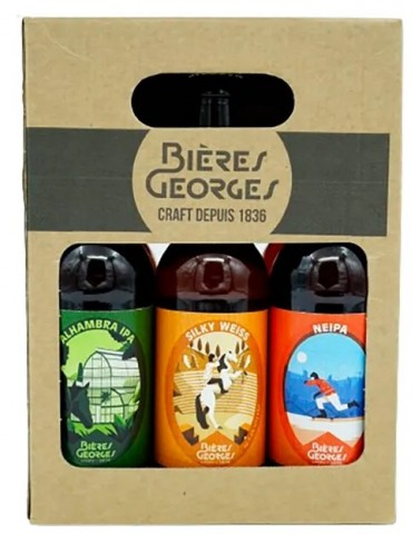 Bières Geroges - Coffret 3 bières - 75cl