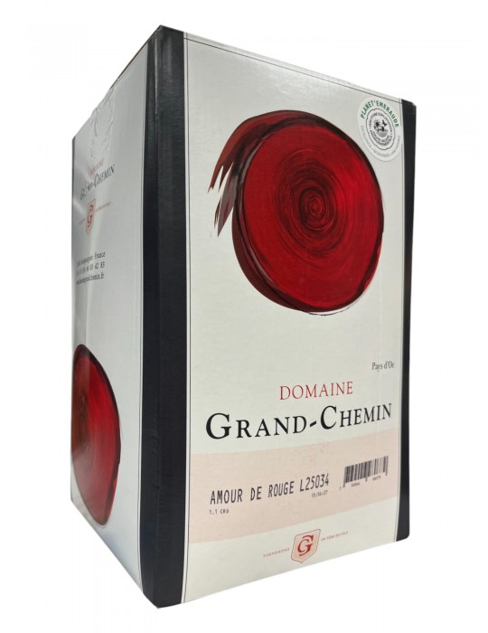 Domaine Grand-Chemin - Amour de Rouge - IGP Pays D'Oc - Vin rouge - Bag in Box 5L
