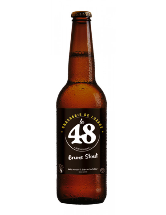 Bière artisanale Brune - La 48 - Brasserie de Lozère - 5°