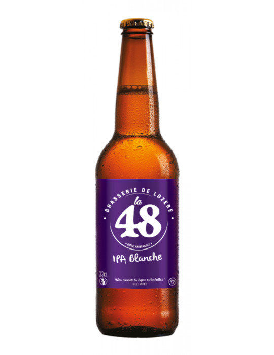Bière artisanale Blanche IPA - La 48 - Brasserie de Lozère