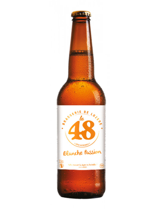 Bière Blanche Passion - La 48 - Brasserie de Lozère