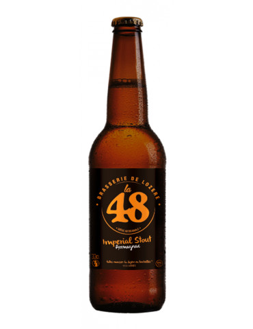Bière Brune Impérial Stout Armagnac - La 48 - Brasserie de Lozère - 8°