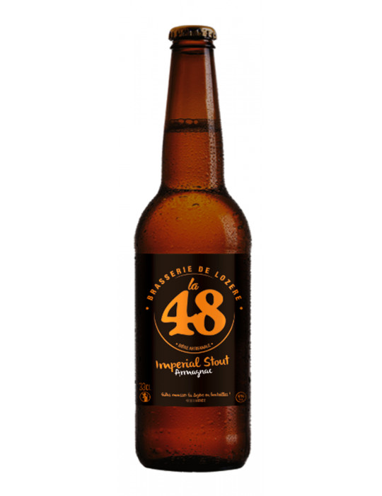 Bière Brune Impérial Stout Armagnac - La 48 - Brasserie de Lozère