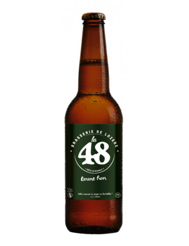 Bière Brune Ron - La 48 - Brasserie de Lozère - 8°