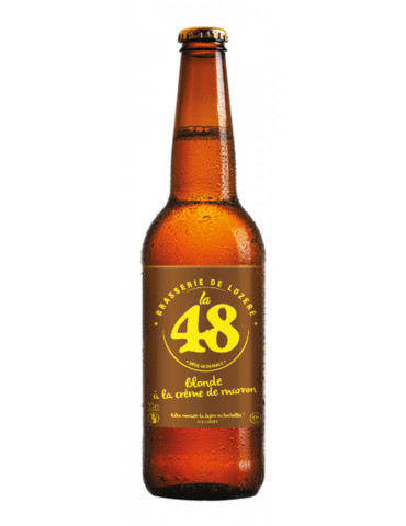 Bière Blonde d'Automne à la crème de marron - La 48 - Brasserie de Lozère - 5 °
