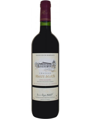 Château Haut-Mâco - Cuvée traditionnelle - AOC Côtes de Bourg - vin rouge - 75 cl