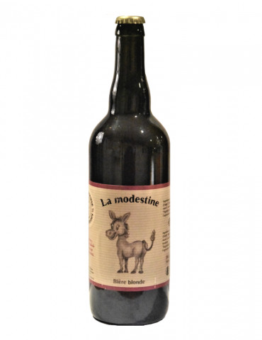 Bière artisanale blonde de Lozère - La Modestine - La Brasseuse des Cévennes - 33cl