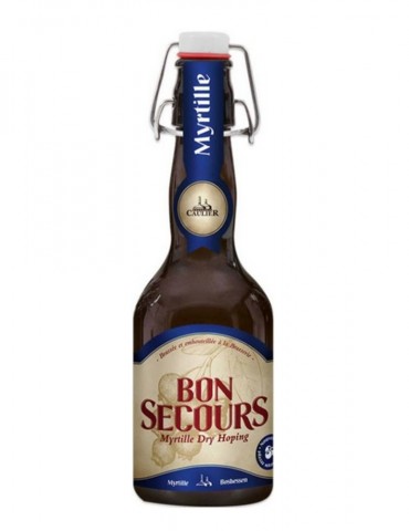 Bière ambrée Myrtille - Bon Secours - Brasserie Caulier -  6,4°
